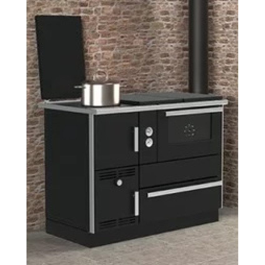 Centrālapkures plīts Term 35 black labās rokas 32kw